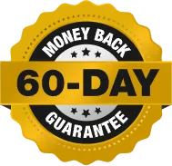 ProvaDent 60-Day Seller Money-Back Guarantee 60-day money-back guarantee badge for the current ProvaDent seller offer