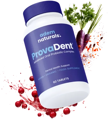 ProvaDent 60-Tablet Bottle Single bottle of ProvaDent containing 60 tablets